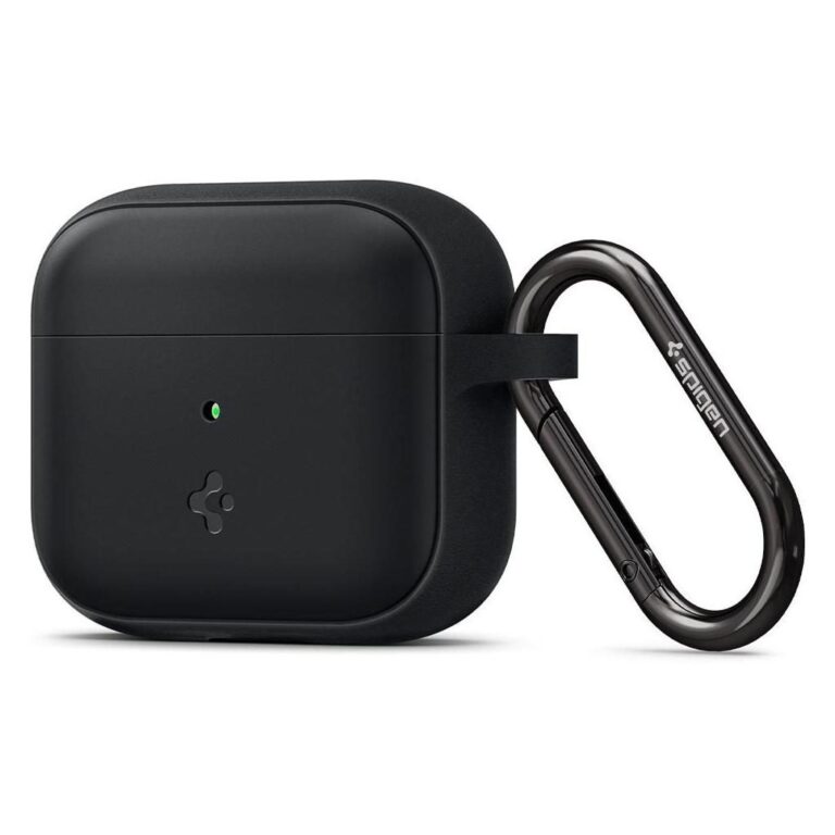 Spigen Θήκη Σιλικόνης με Γάντζο Matte Black για Apple AirPods 3