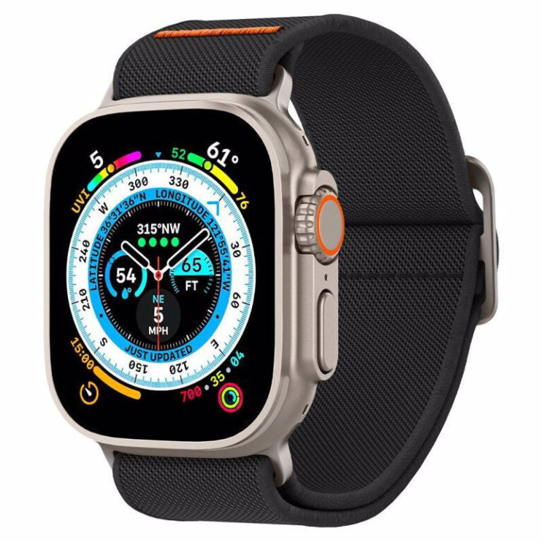 Spigen Lite Fit Ultra Λουράκι Υφασμάτινο Μαύρο (Apple Watch Ultra 49mm)