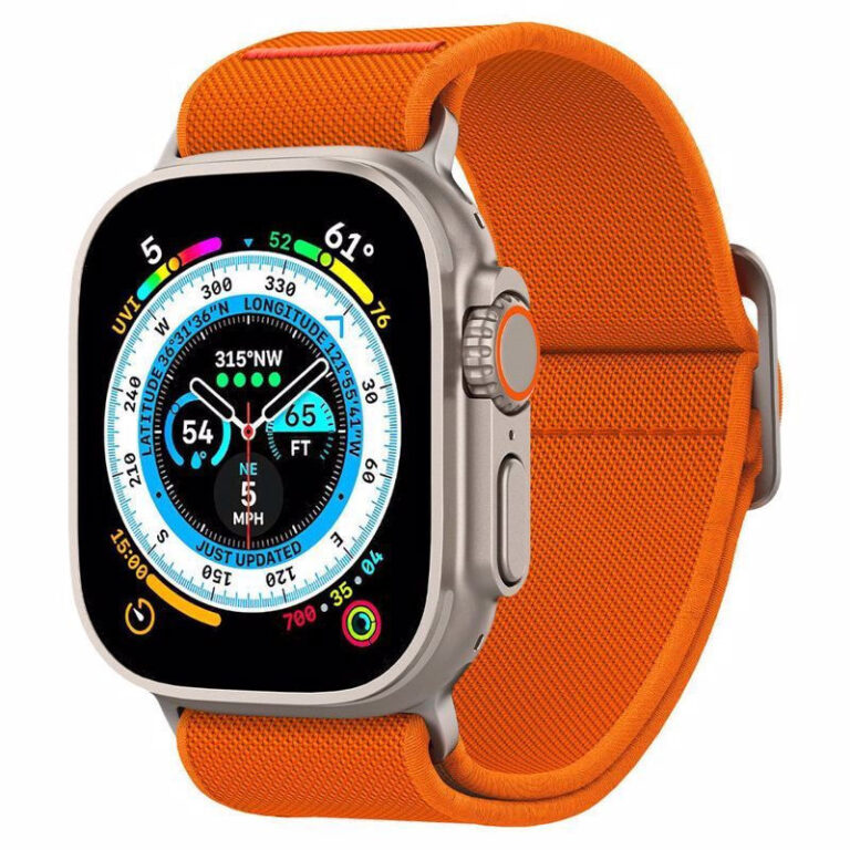 Spigen Lite Fit Ultra Λουράκι Υφασμάτινο Πορτοκαλί (Apple Watch Ultra 49mm)