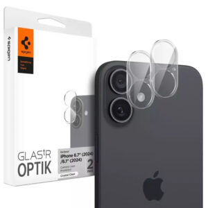 Spigen Glass tR Optik Προστασία Κάμερας Tempered Glass για το iPhone 16 / 16 Plus
