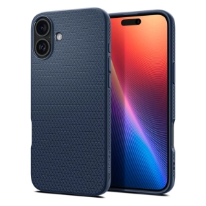 Spigen Liquid Air Back Cover Σιλικόνης Ανθεκτικό Navy Μπλε (iPhone 16)
