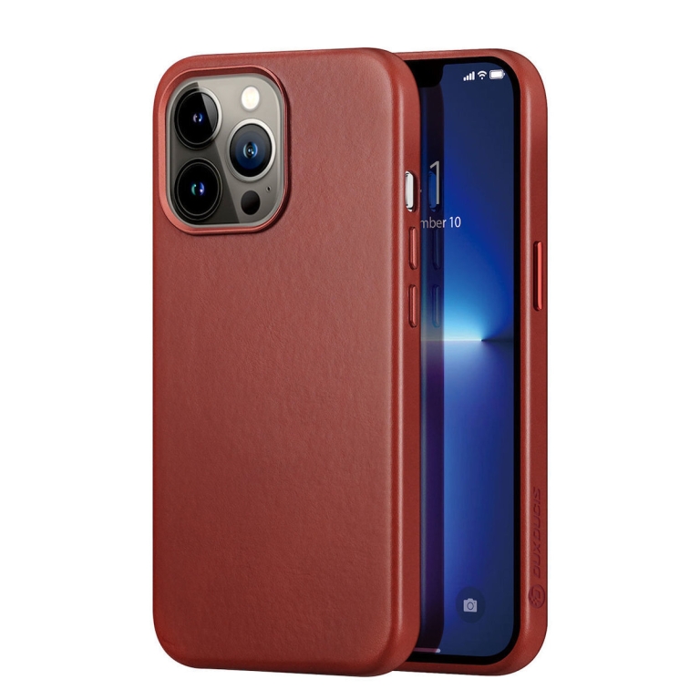 Dux Ducis Naples Series Back Cover Δερμάτινο Κόκκινο (iPhone 13 Pro)