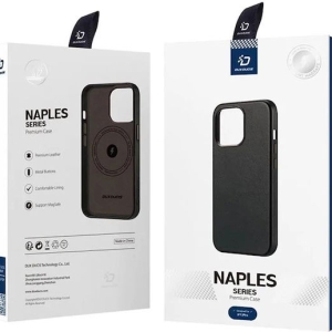 Dux Ducis Naples Case Iphone 13 Pro Leather Cover Magsafe Compatible Black