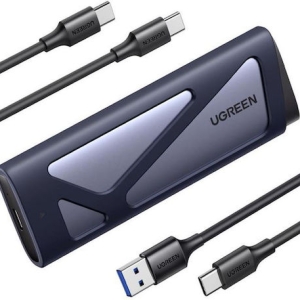 Ugreen Θήκη για Σκληρό Δίσκο M.2 SATA III NVME με σύνδεση Type-C σε Γκρι χρώμα