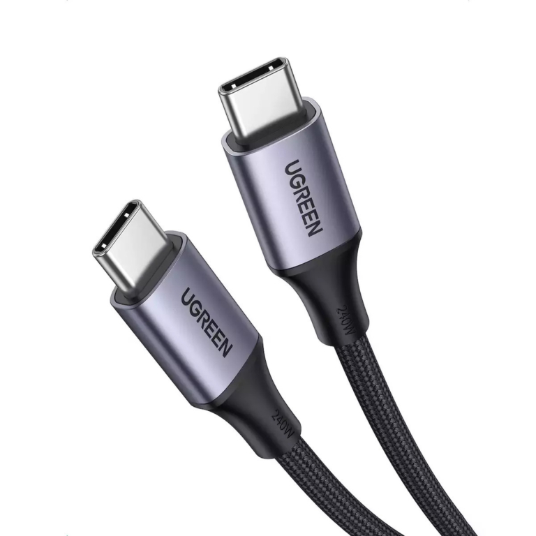 Ugreen Braided USB 2.0 Cable USB-C male - USB-C 240W Γκρι 1m (15311)