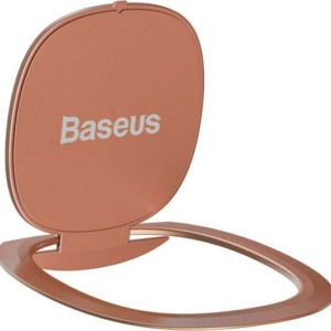 Baseus Invisible Ultra-Thin Ring Holder Κινητού σε Ροζ Χρυσό χρώμα