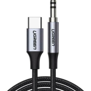 Ugreen AV143 Braided USB 2.0 Cable USB-C male - 3.5mm Γκρι 1m (30633)