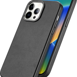 Dux Ducis Grit Back Cover Δερματίνης Μαύρο (iPhone 14 Pro)