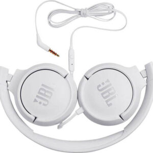 JBL Tune 500 Ενσύρματα On Ear Ακουστικά Λευκά JBLT500WHT