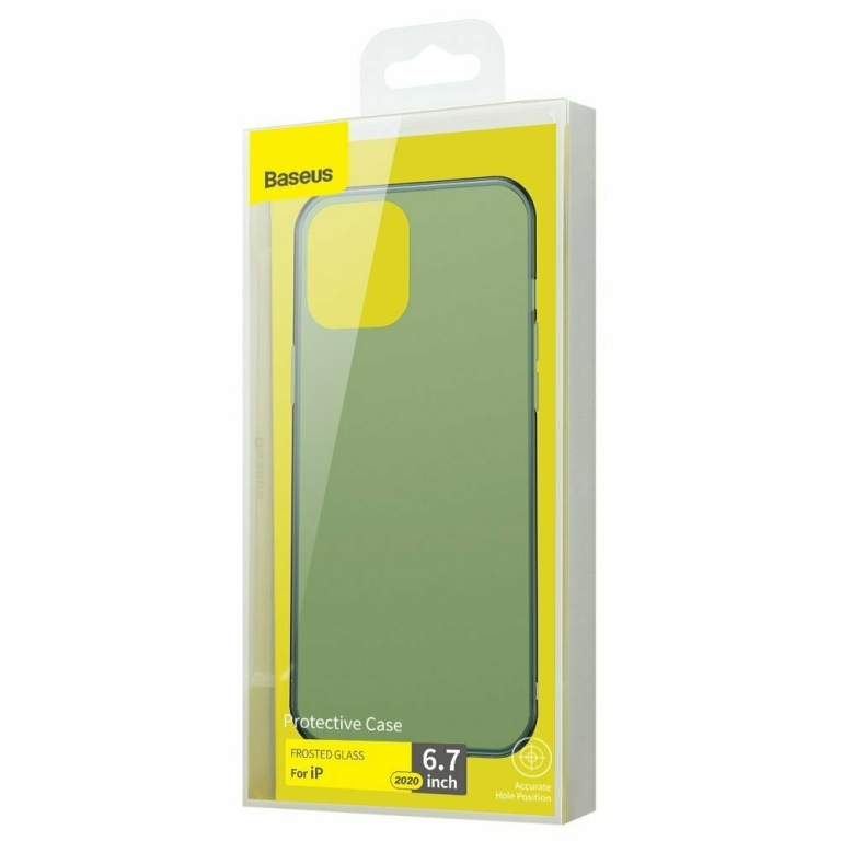 Baseus Frosted Glass Back Cover Συνθετική Πράσινο (iPhone 12 Pro Max)