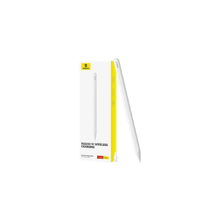 Baseus Smooth Writing 2 Overseas Edition Stylus With Active Tip For Ipad With Replaceable Tip Ψηφιακή με Palm Rejection σε Λευκό χρώμα