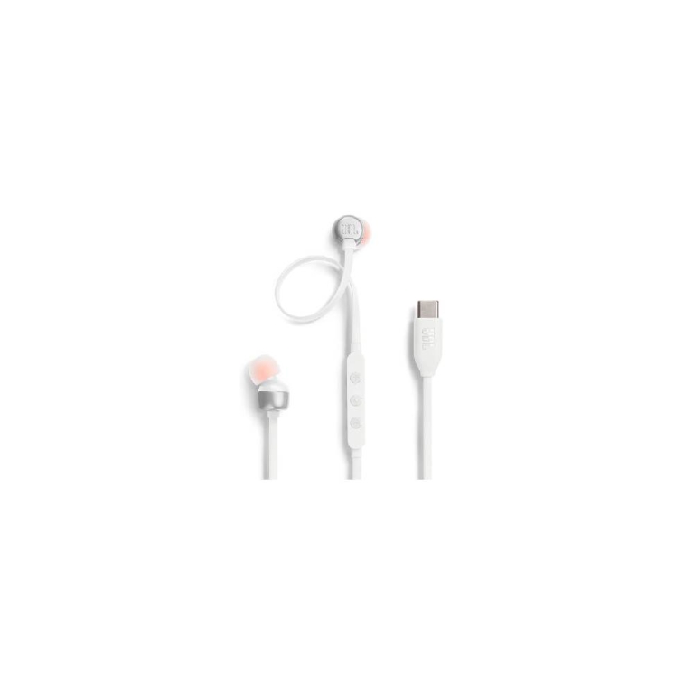 JBL Tune 310C In-ear Handsfree Ακουστικά με Βύσμα USB-C Λευκό