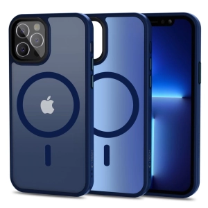 Tech-Protect Magmat MagSafe Back Cover Σιλικόνης / Πλαστικό Μπλε (iPhone 12 / 12 Pro)