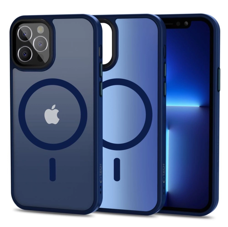 Tech-Protect Magmat MagSafe Back Cover Σιλικόνης / Πλαστικό Μπλε (iPhone 12 / 12 Pro)