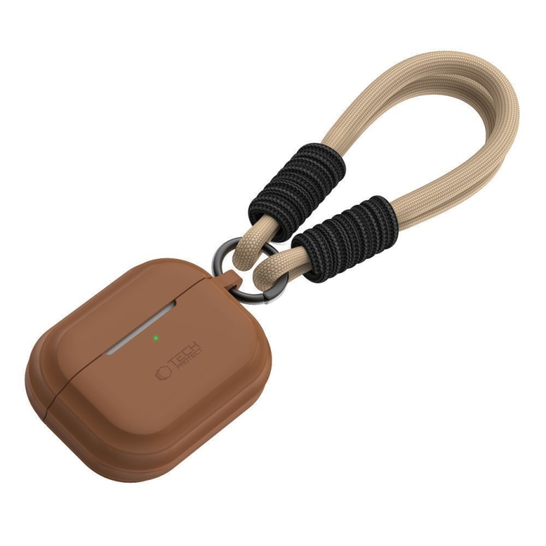 Tech-Protect Silicone Rope Θήκη Σιλικόνης σε Καφέ χρώμα για Apple AirPods Pro