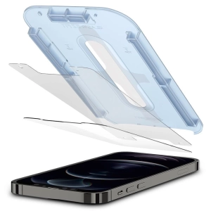 Spigen EZ Fit GLAS.tR Slim 2.5D Tempered Glass 2τμχ (iPhone 12 / 12 Pro)
