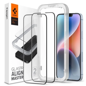 Spigen GLAS.tR ALIGNmaster Full Face Tempered Glass 2τμχ (iPhone 16e / 14 / 13 / 13 Pro)