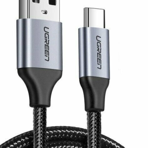 Ugreen US288 Braided USB 2.0 Cable USB-C male - USB-A 18W Μαύρο 3m