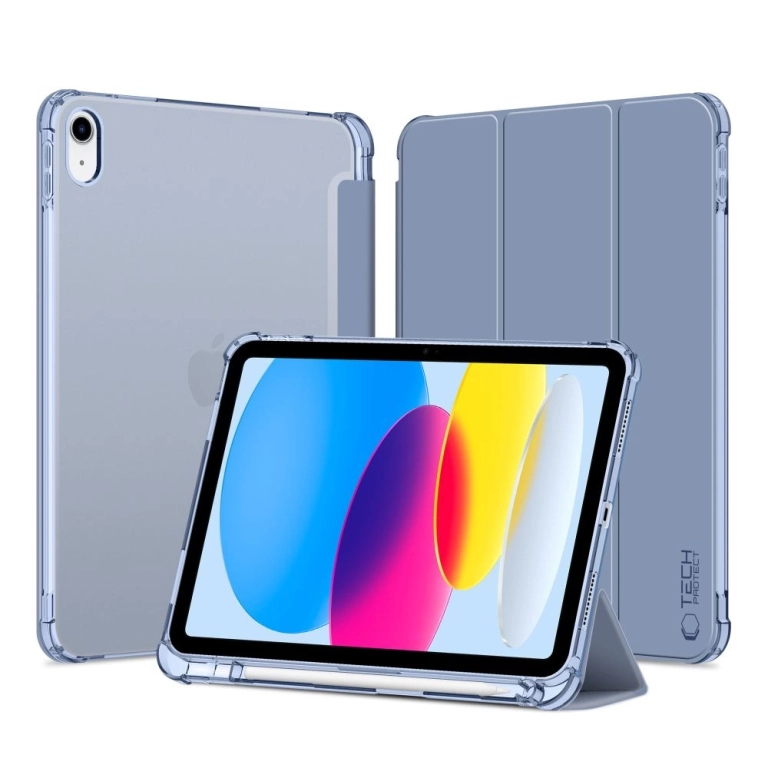 Tech-Protect Flip Cover Σιλικόνης / Πλαστικό Μπλε (iPad 2022 10.9'')