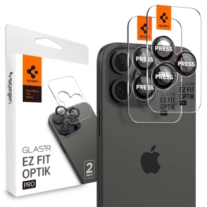 Spigen Glas.Tr Ez Fit Optik Pro Προστασία Κάμερας Tempered Glass Μαύρο για το iPhone 14 Pro / Pro Max / 15 Pro / Pro Max / 16 Pro / 16 Pro Max