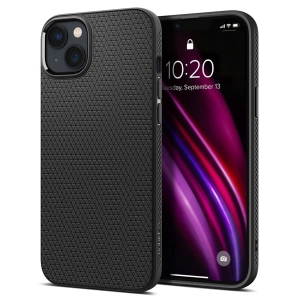 Spigen Liquid Air Back Cover Σιλικόνης Μαύρο (iPhone 13, iPhone 14)