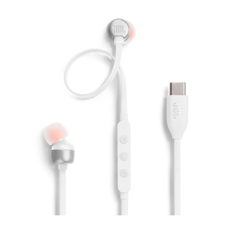 JBL Tune 310C In-ear Handsfree Ακουστικά με Βύσμα USB-C Λευκό