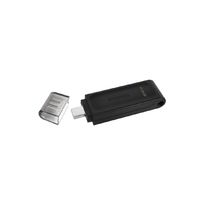Kingston DataTraveler 70 64GB USB 3.2 Stick με σύνδεση USB-C Μαύρο