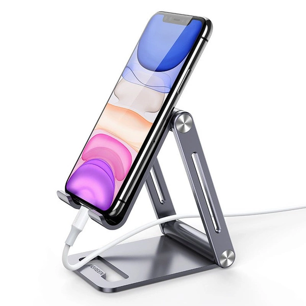 Ugreen Foldable Multi-Angle Phone Stand Βάση Γραφείου για Κινητό σε Γκρι χρώμα