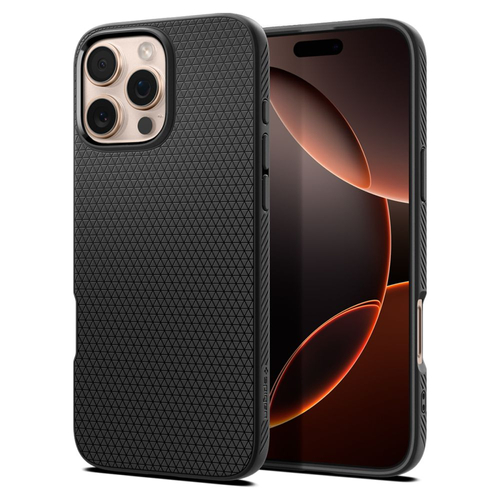 Spigen Liquid Air Back Cover Σιλικόνης 0.3mm Matte Black (iPhone 16 Pro)