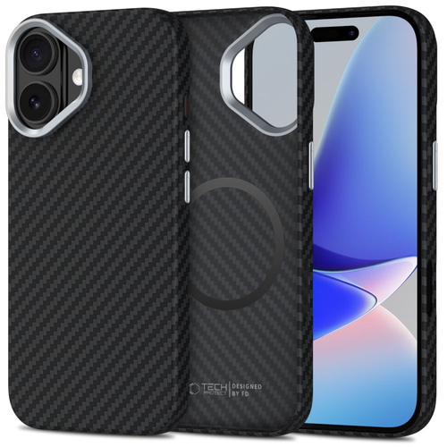 Tech-Protect Carbon Back Cover Πλαστικό Μαύρο (iPhone 17)