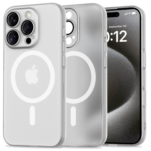 Tech-Protect Magslim Magsafe Back Cover Σιλικόνης Λευκό (iPhone 16 Pro)