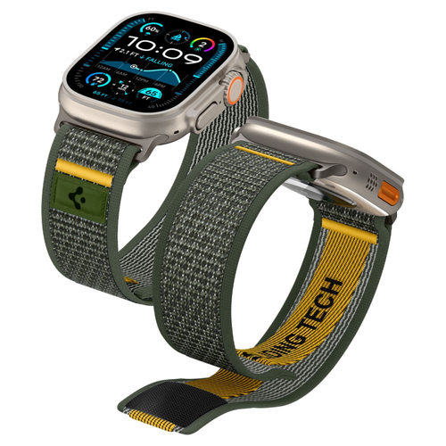 Spigen Athlex Air Λουράκι Υφασμάτινο Πράσινο (Apple Watch 6, 7, 8, 9, 10, SE, Ultra 1, 2)