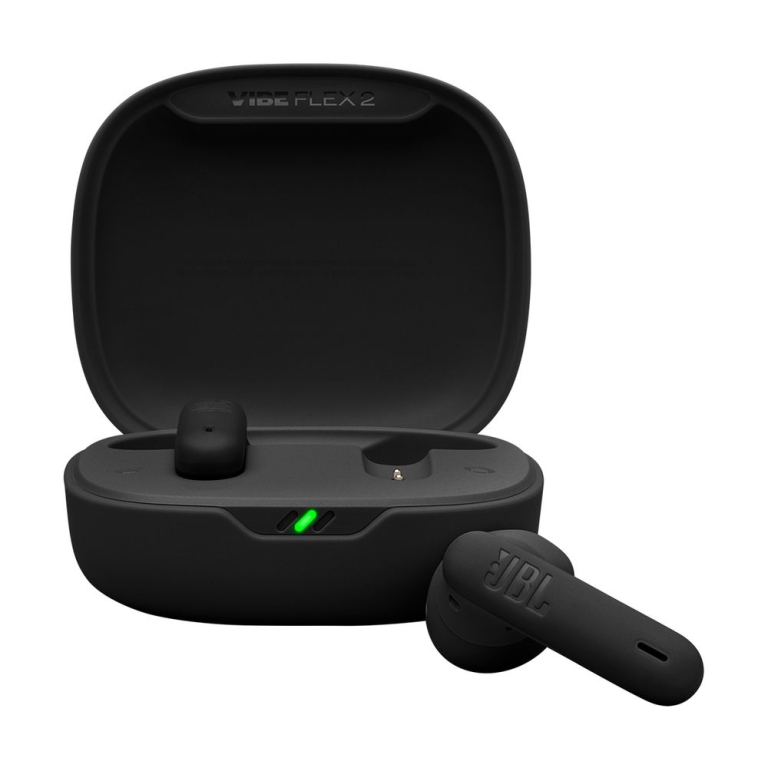 JBL Wave Flex 2 Earbud Bluetooth Handsfree Ακουστικά με Αντοχή στον Ιδρώτα και Θήκη Φόρτισης Μαύρα