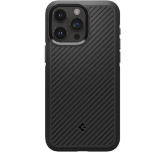 Spigen Core Armor Back Cover Σιλικόνης 1.2mm Μαύρο (iPhone 15 Pro Max)