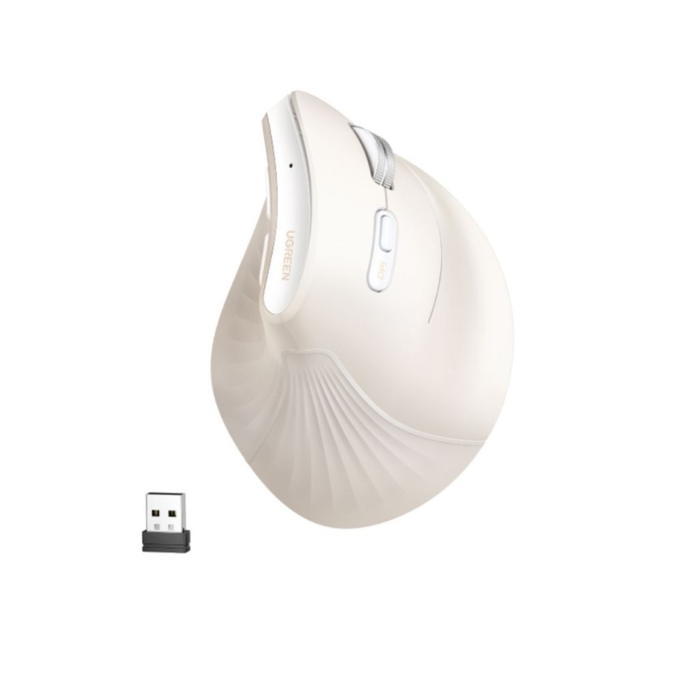 Ugreen MU008 Mini Ασύρματο Εργονομικό Bluetooth Mini Ποντίκι Λευκό