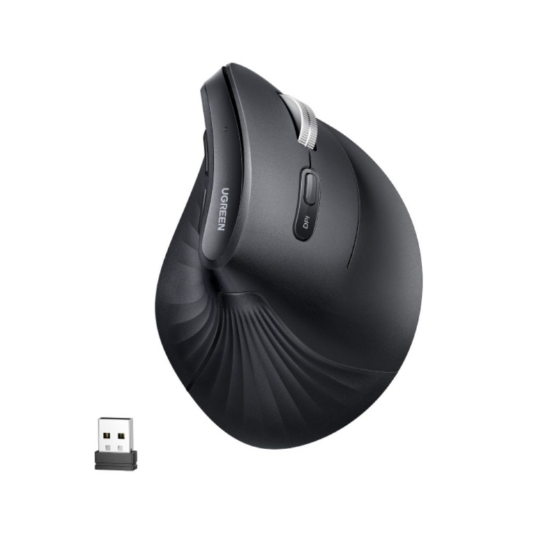 Ugreen MU008mini Ασύρματο Εργονομικό Bluetooth Ποντίκι Μαύρο